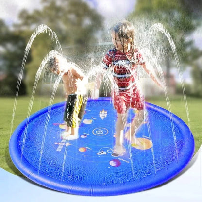 67" Inflatable Splash Pad for Toddlers, Outdoor Sprinkler for Kids, Dog Sprinkler Pool, Inflatable Water Toys Inflatable Wading Baby Pool