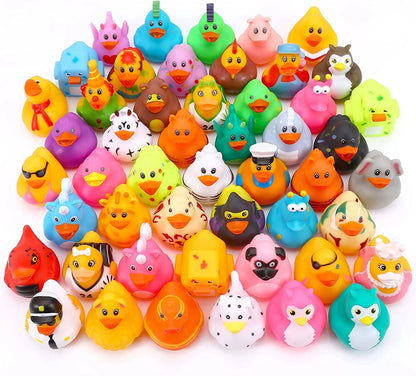 15PCS Rubber Ducks, Bath Toys for Toddlers, Rubber Duckies Summer Beach Pool Toys